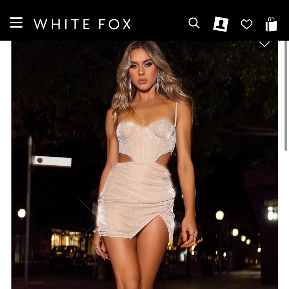 White Fox Natural Beauty Mini Dress